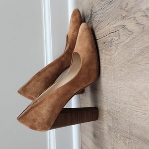 BCBG Suede Block-heeled Pumps